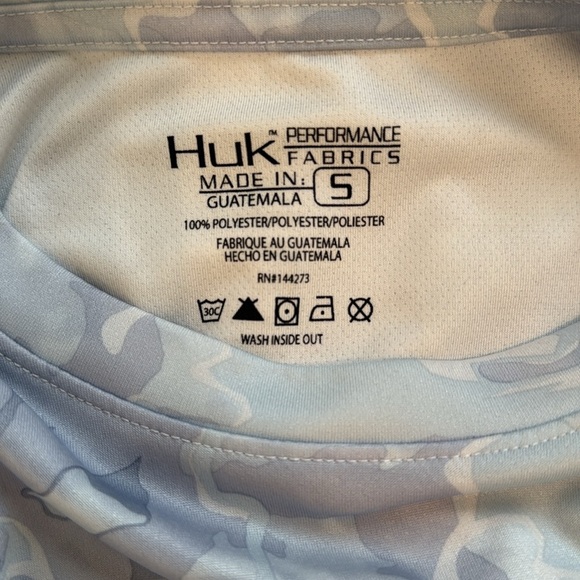 Huk Gray Long Sleeve Performance Tees - Picture 4 of 4